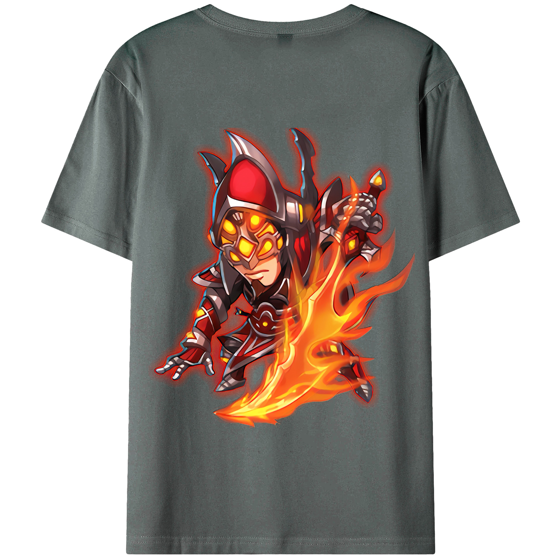 リーグ・オブ・レジェンド League of Legends LOL 綿100％半袖Tシャツ（背面プリント）